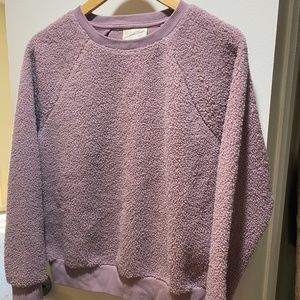 Cozy Fuzzy Lavender Sweatshirt 💜
